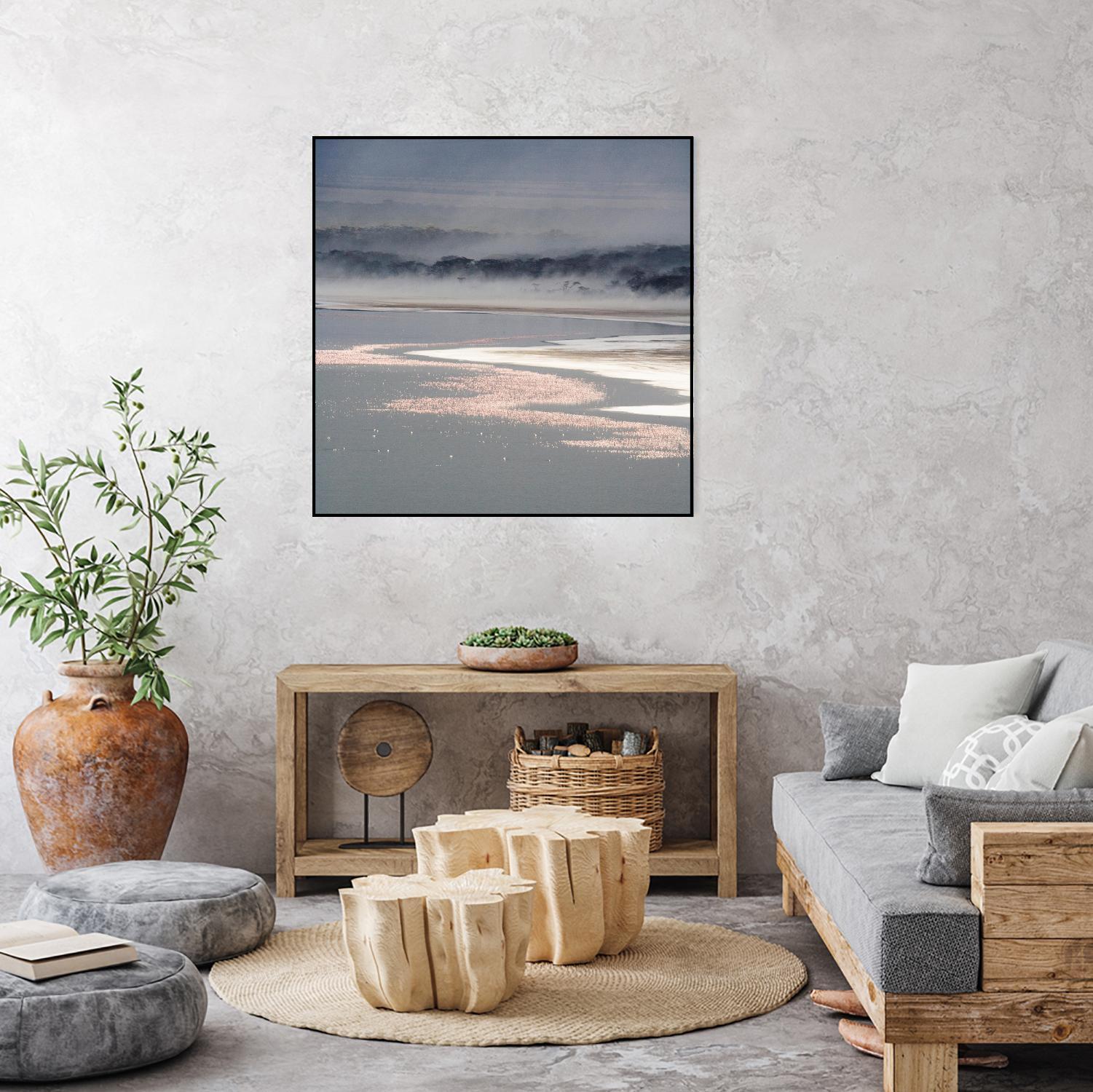 Flamingo Land Square by Carol Walker on GIANT ART - coastal abstract