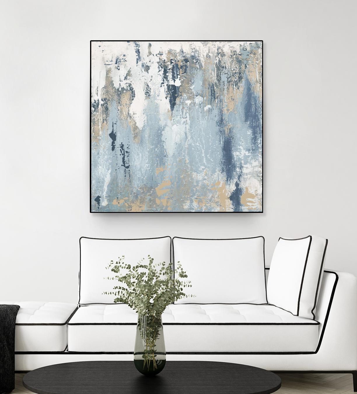 Blue Illusion Square III by Patricia Pinto on GIANT ART - abstract 
