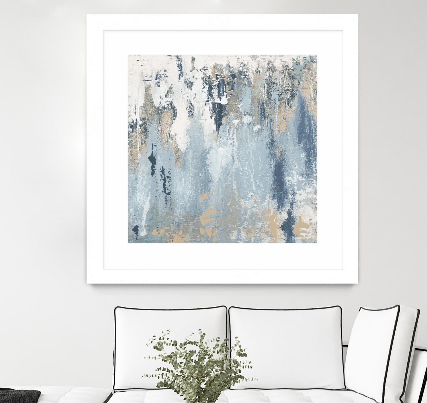 Blue Illusion Square III by Patricia Pinto on GIANT ART - abstract 
