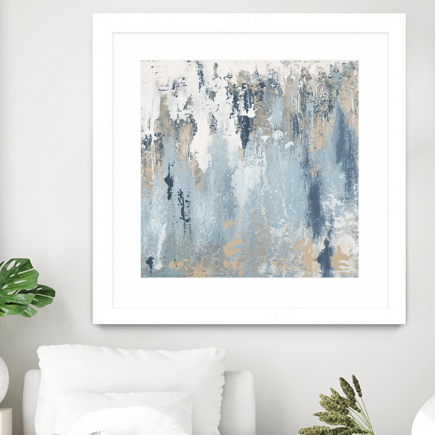 Blue Illusion Square III by Patricia Pinto on GIANT ART - abstract 