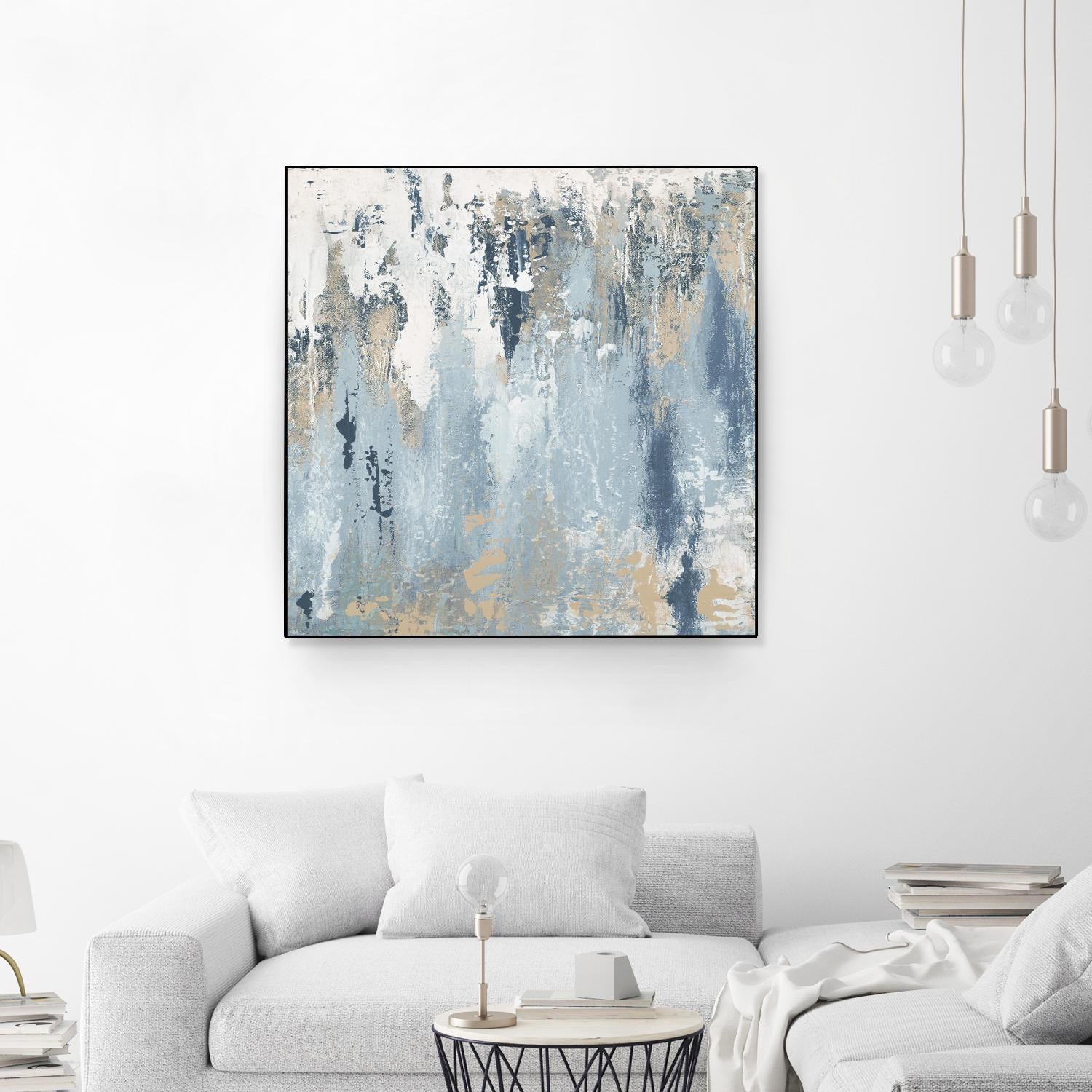 Blue Illusion Square III by Patricia Pinto on GIANT ART - abstract 