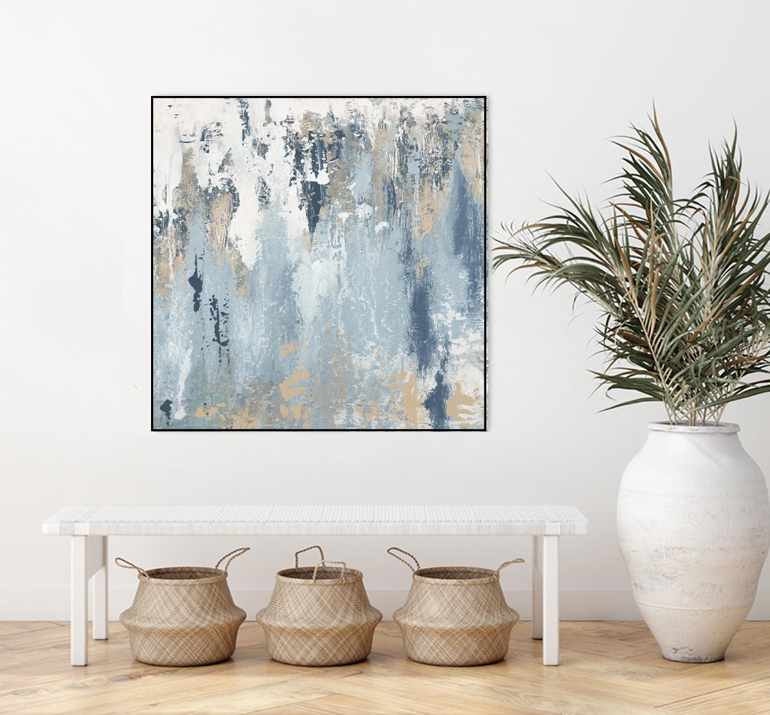 Blue Illusion Square III by Patricia Pinto on GIANT ART - abstract 