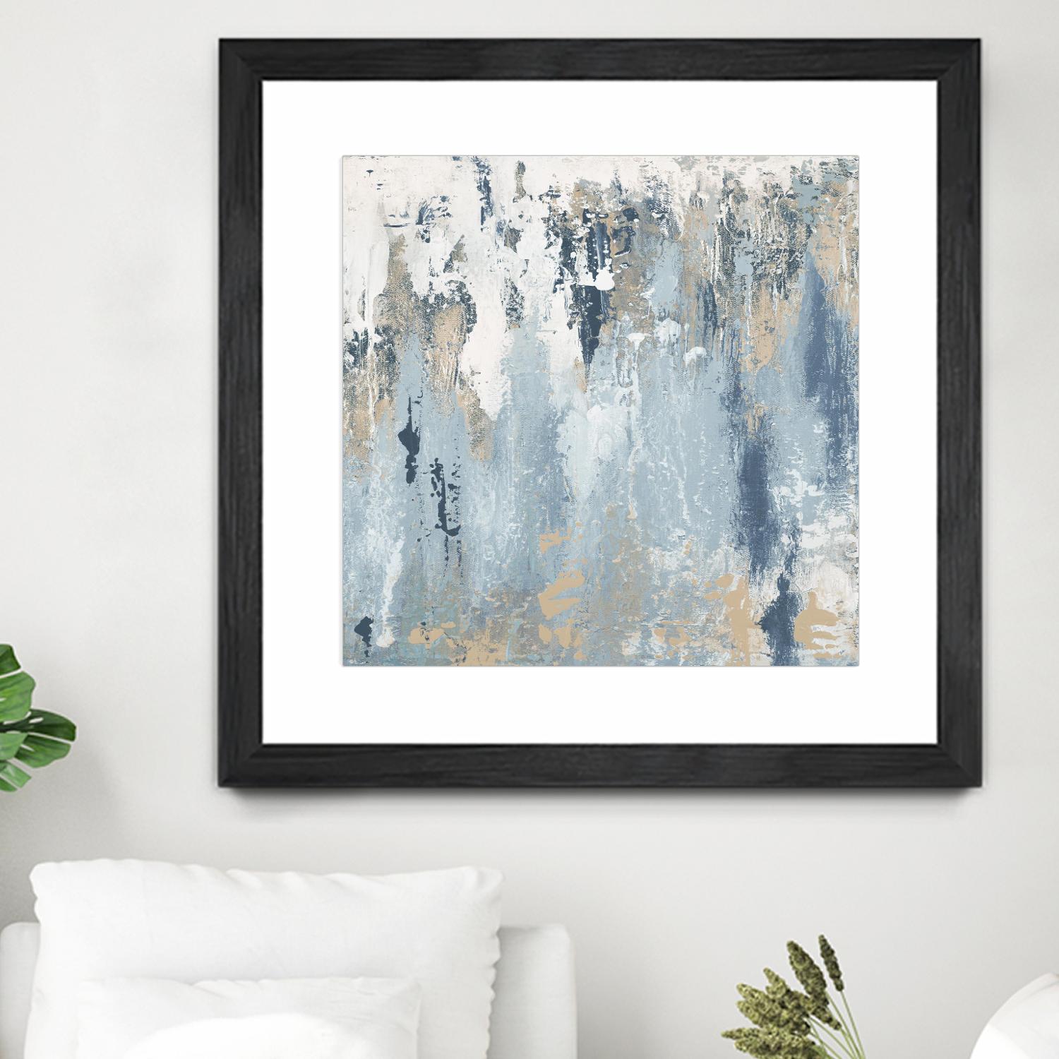 Blue Illusion Square III by Patricia Pinto on GIANT ART - abstract 