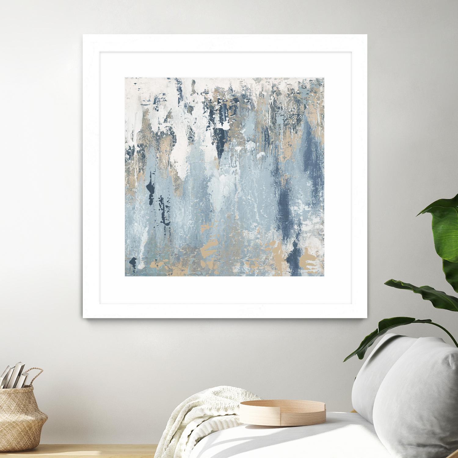 Blue Illusion Square III by Patricia Pinto on GIANT ART - abstract 