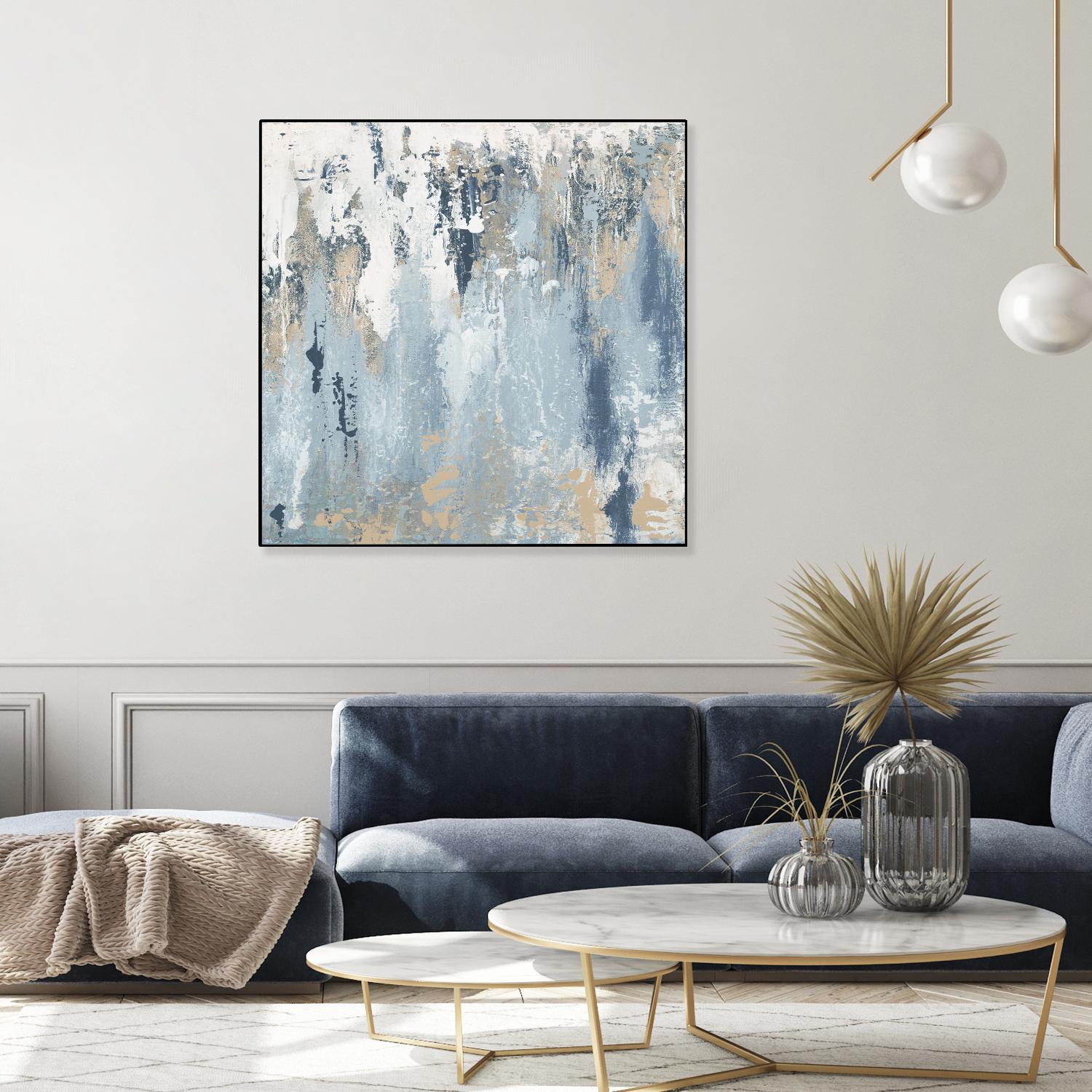 Blue Illusion Square III by Patricia Pinto on GIANT ART - abstract 