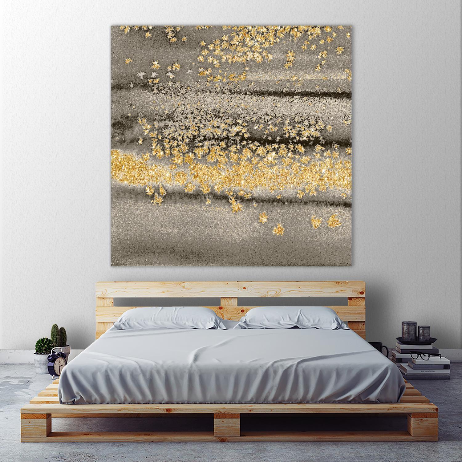 Gold Winds Square III by Lanie Loreth on GIANT ART - abstract 