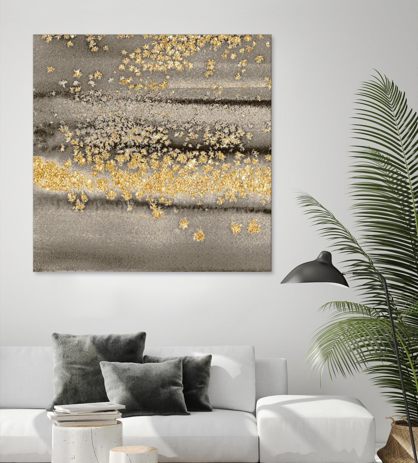 Gold Winds Square III by Lanie Loreth on GIANT ART - abstract 