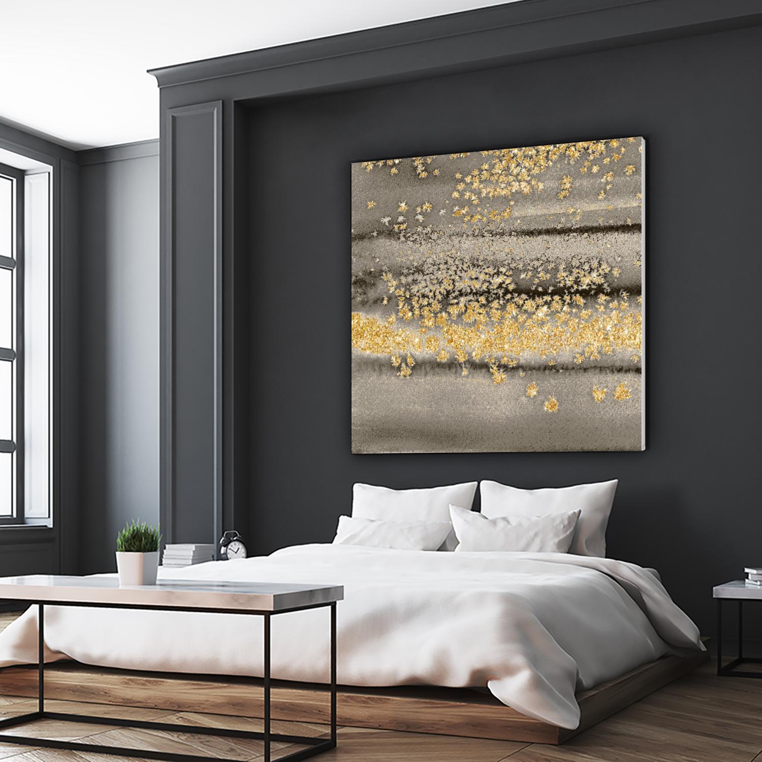 Gold Winds Square III by Lanie Loreth on GIANT ART - abstract 