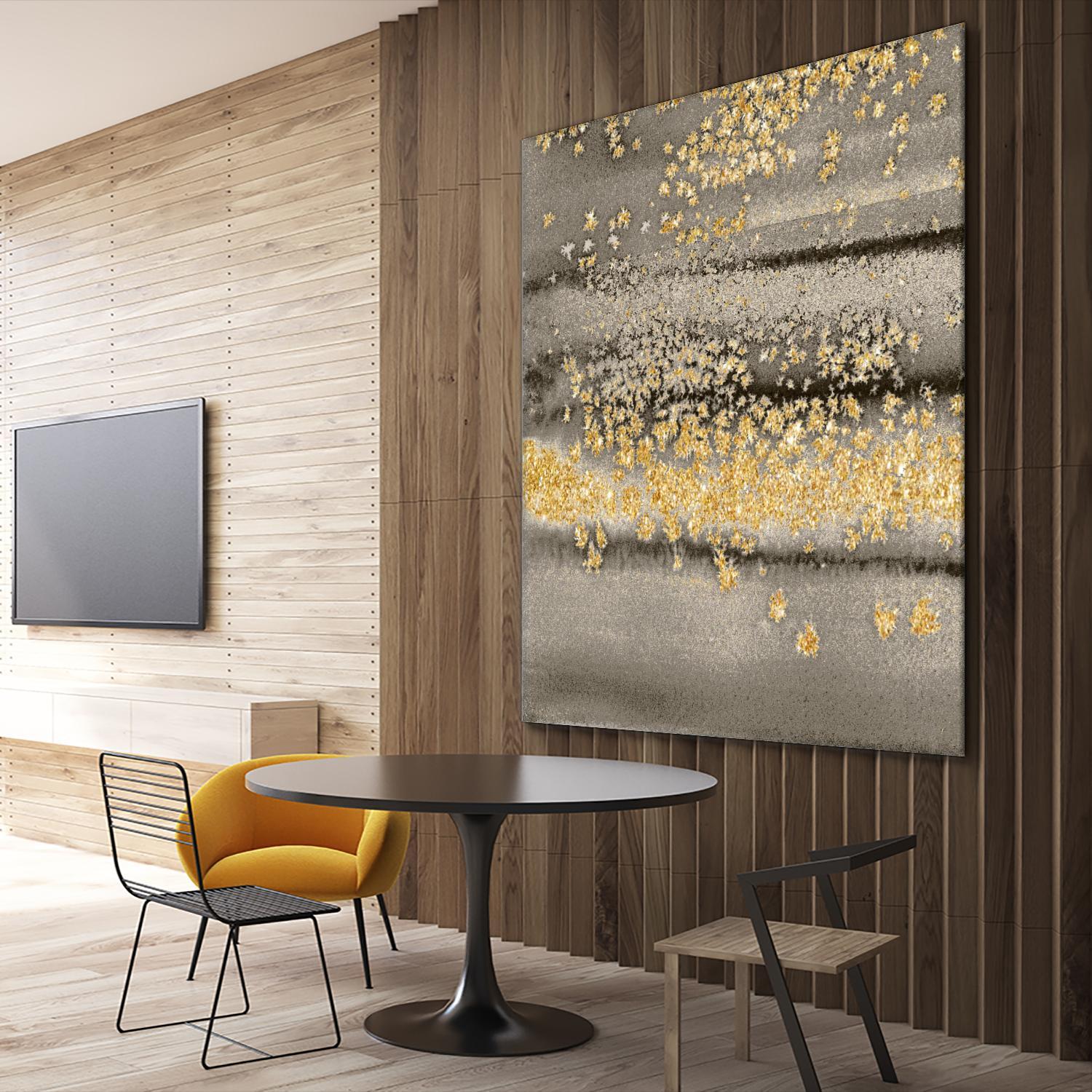 Gold Winds Square III by Lanie Loreth on GIANT ART - abstract 