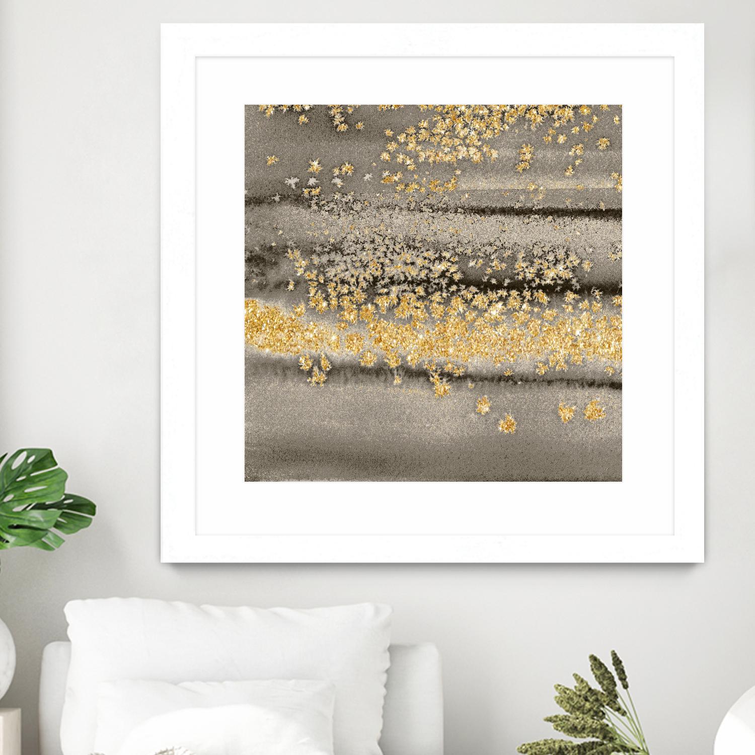 Gold Winds Square III by Lanie Loreth on GIANT ART - abstract 