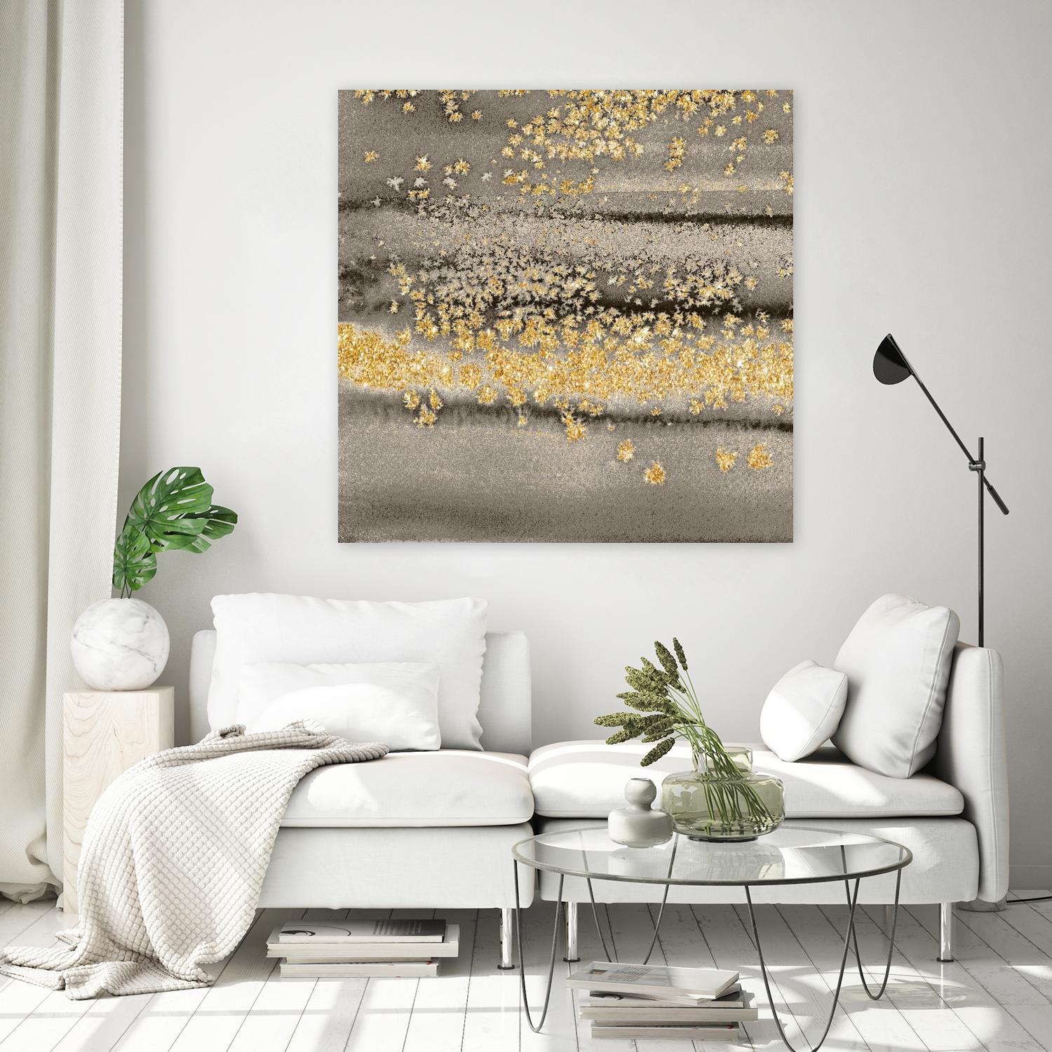 Gold Winds Square III by Lanie Loreth on GIANT ART - abstract 