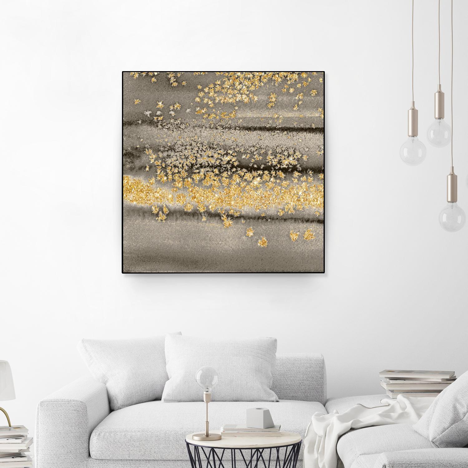 Gold Winds Square III by Lanie Loreth on GIANT ART - abstract 