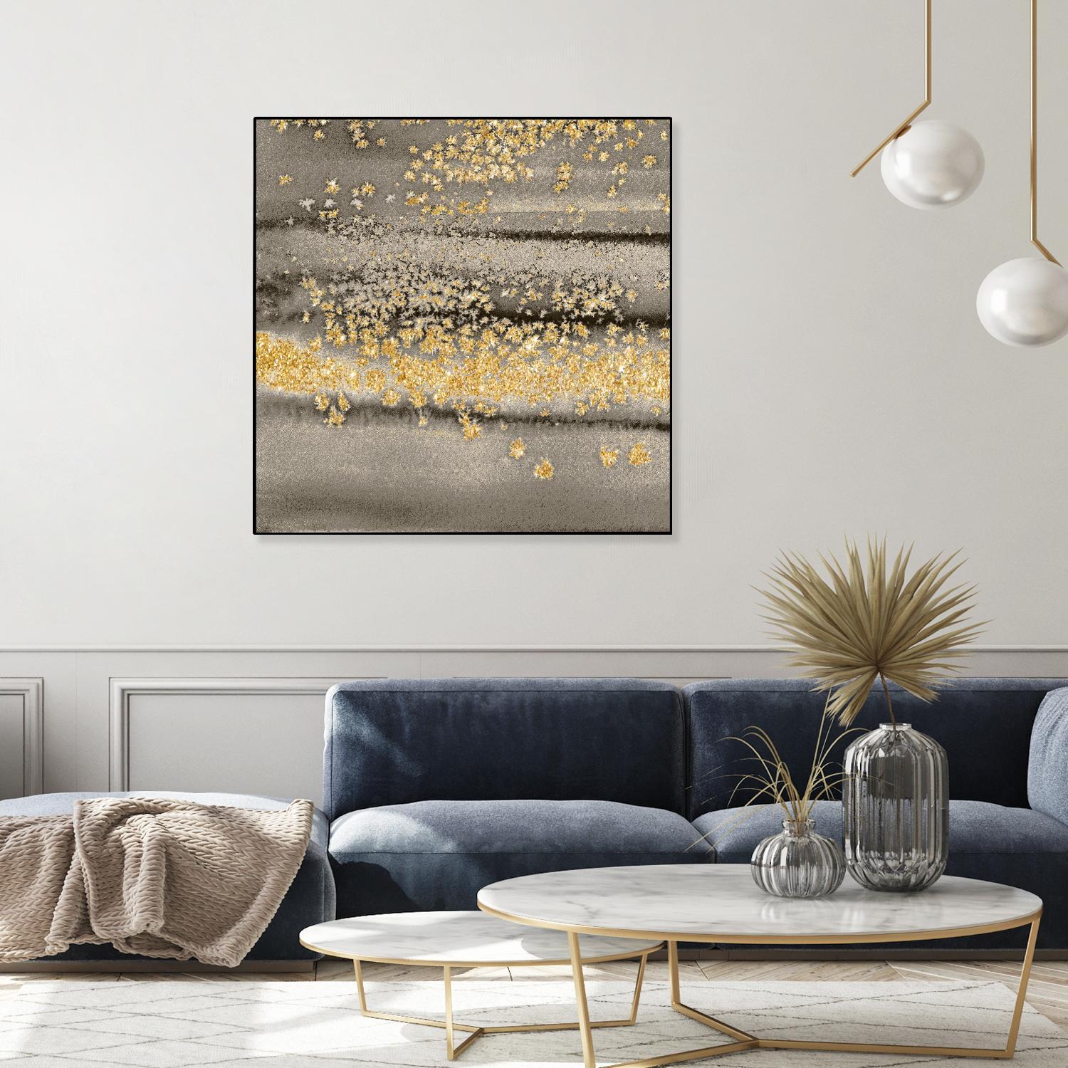 Gold Winds Square III by Lanie Loreth on GIANT ART - abstract 