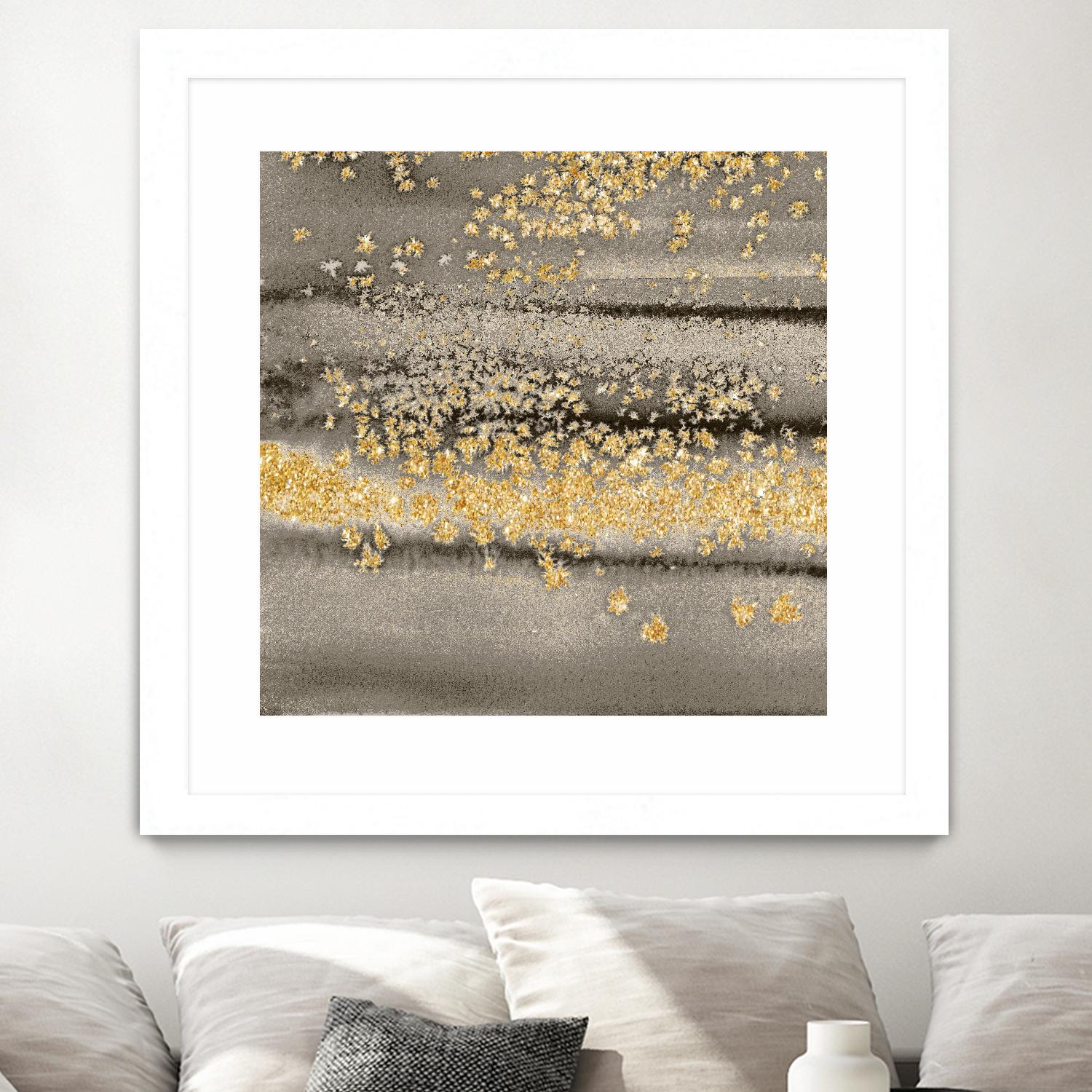 Gold Winds Square III by Lanie Loreth on GIANT ART - abstract 