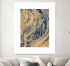 Blue And Gold Wave by Patricia Pinto on GIANT ART - abstract 