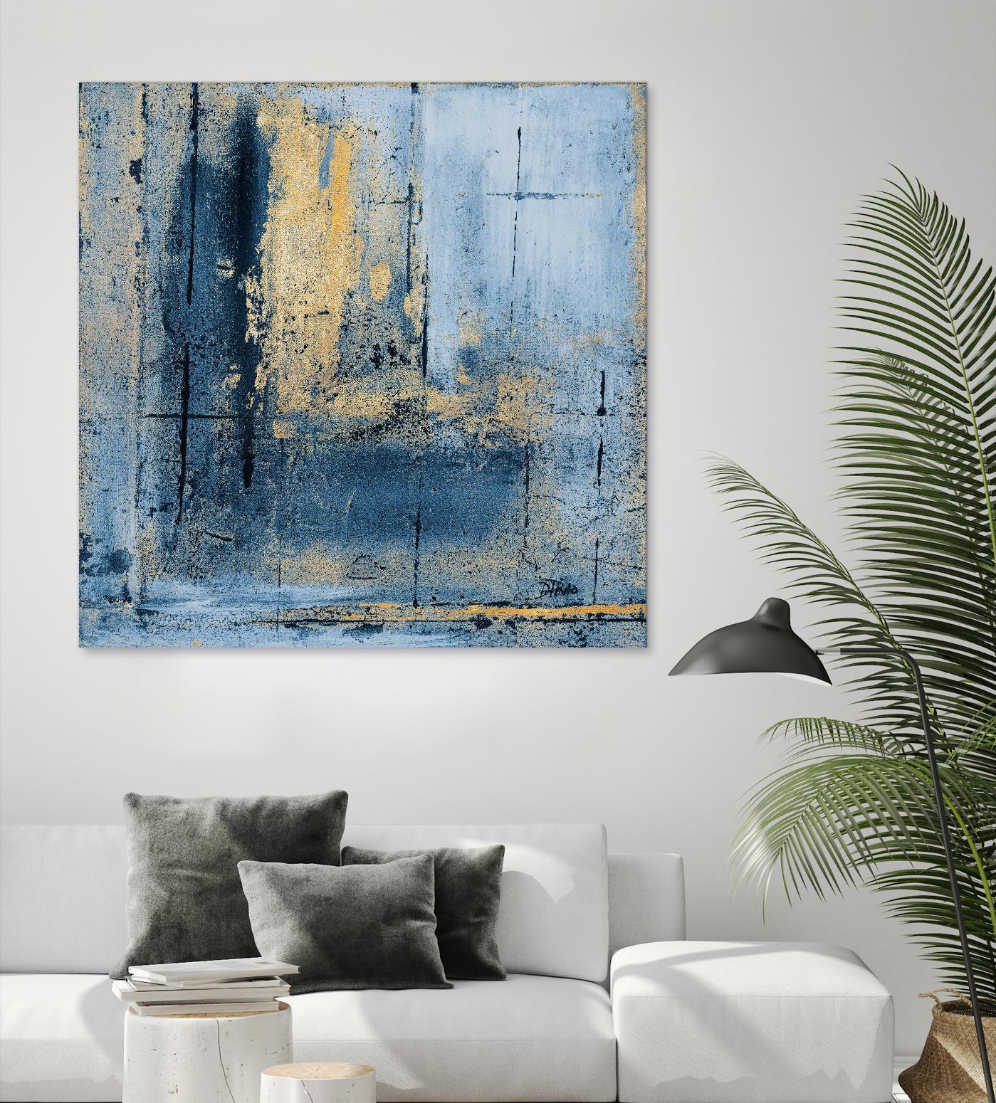 Golden Blues I by Patricia Pinto on GIANT ART - abstract 