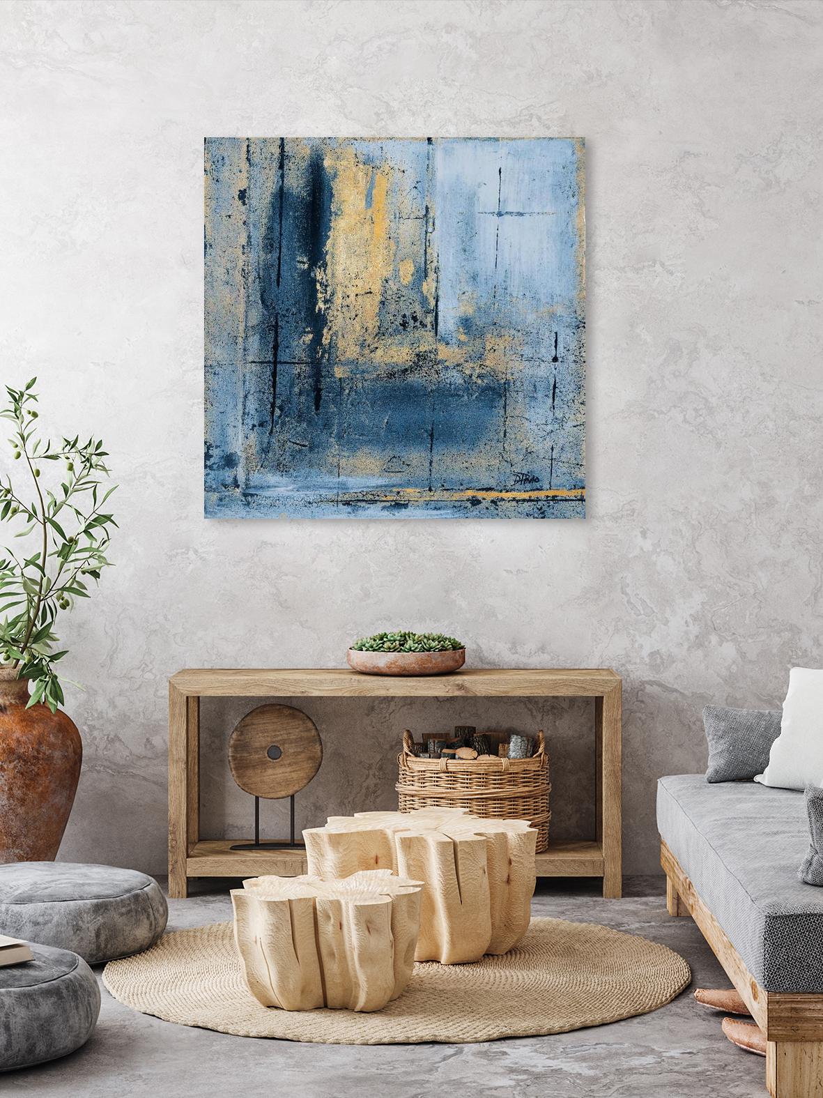 Golden Blues I by Patricia Pinto on GIANT ART - abstract 