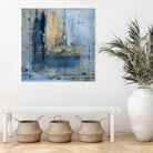 Golden Blues I by Patricia Pinto on GIANT ART - abstract 