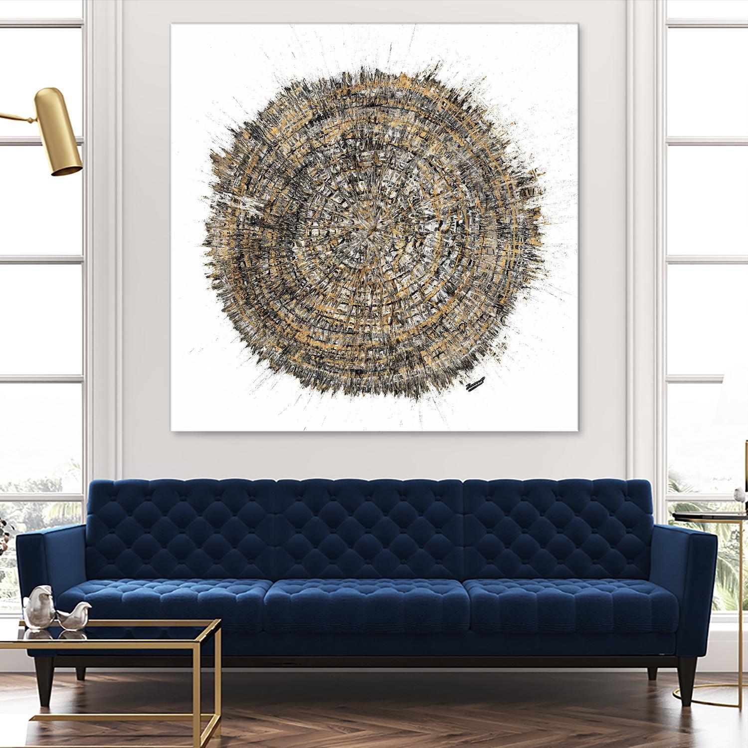 Mysterious Tree Ring by Roberto Gonzalez on GIANT ART - abstract 