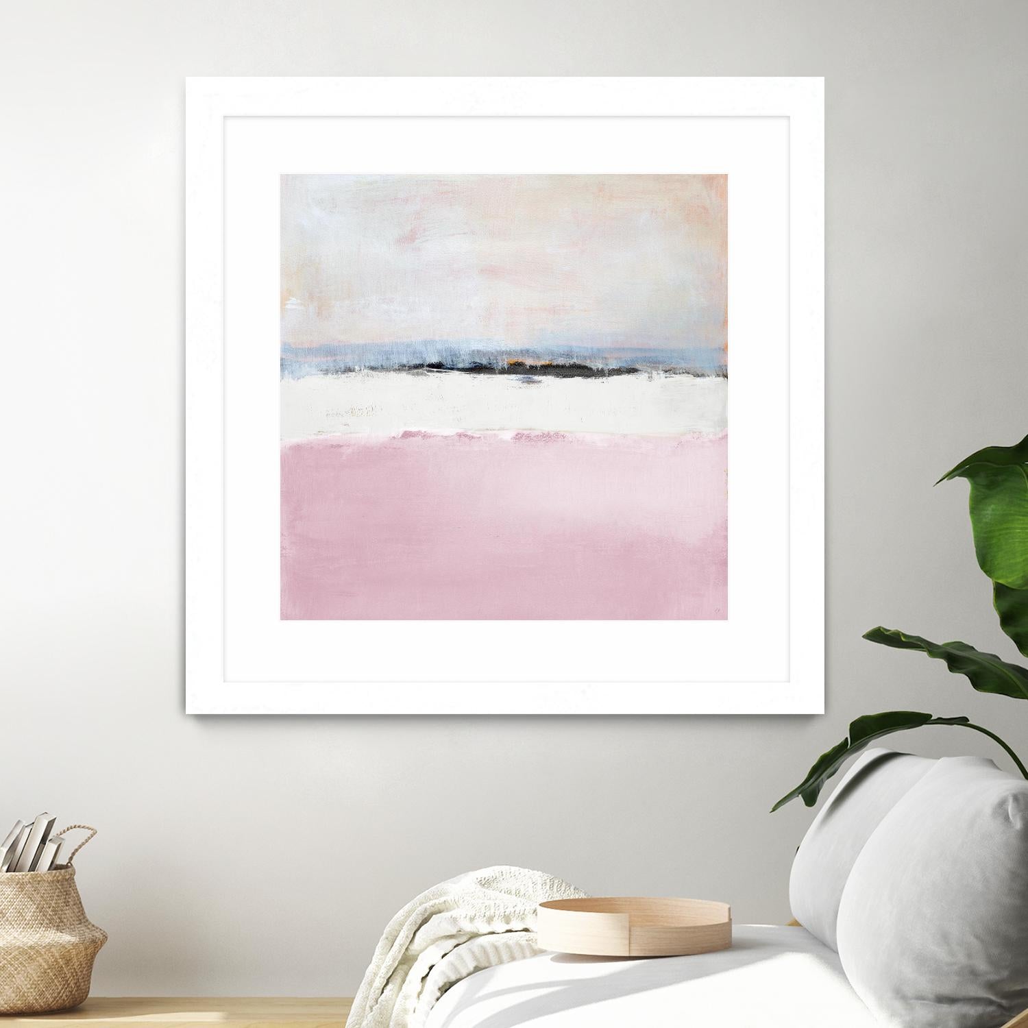 Pink Sea Abstract by Lanie Loreth on GIANT ART - pink abstract costal