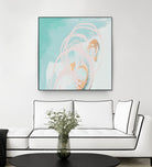 Spring Breeze Pink & Turquoise I by Patricia Pinto on GIANT ART - turquoise abstract