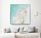 Spring Breeze Pink & Turquoise I by Patricia Pinto on GIANT ART - turquoise abstract