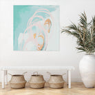 Spring Breeze Pink & Turquoise I by Patricia Pinto on GIANT ART - turquoise abstract
