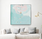 Spring Breeze Pink & Turquoise II by Patricia Pinto on GIANT ART - turquoise Abstract