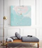 Spring Breeze Pink & Turquoise II by Patricia Pinto on GIANT ART - turquoise Abstract