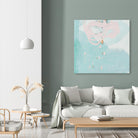 Spring Breeze Pink & Turquoise II by Patricia Pinto on GIANT ART - turquoise Abstract
