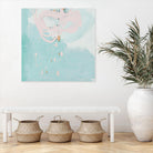 Spring Breeze Pink & Turquoise II by Patricia Pinto on GIANT ART - turquoise Abstract