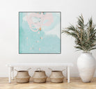 Spring Breeze Pink & Turquoise II by Patricia Pinto on GIANT ART - turquoise Abstract