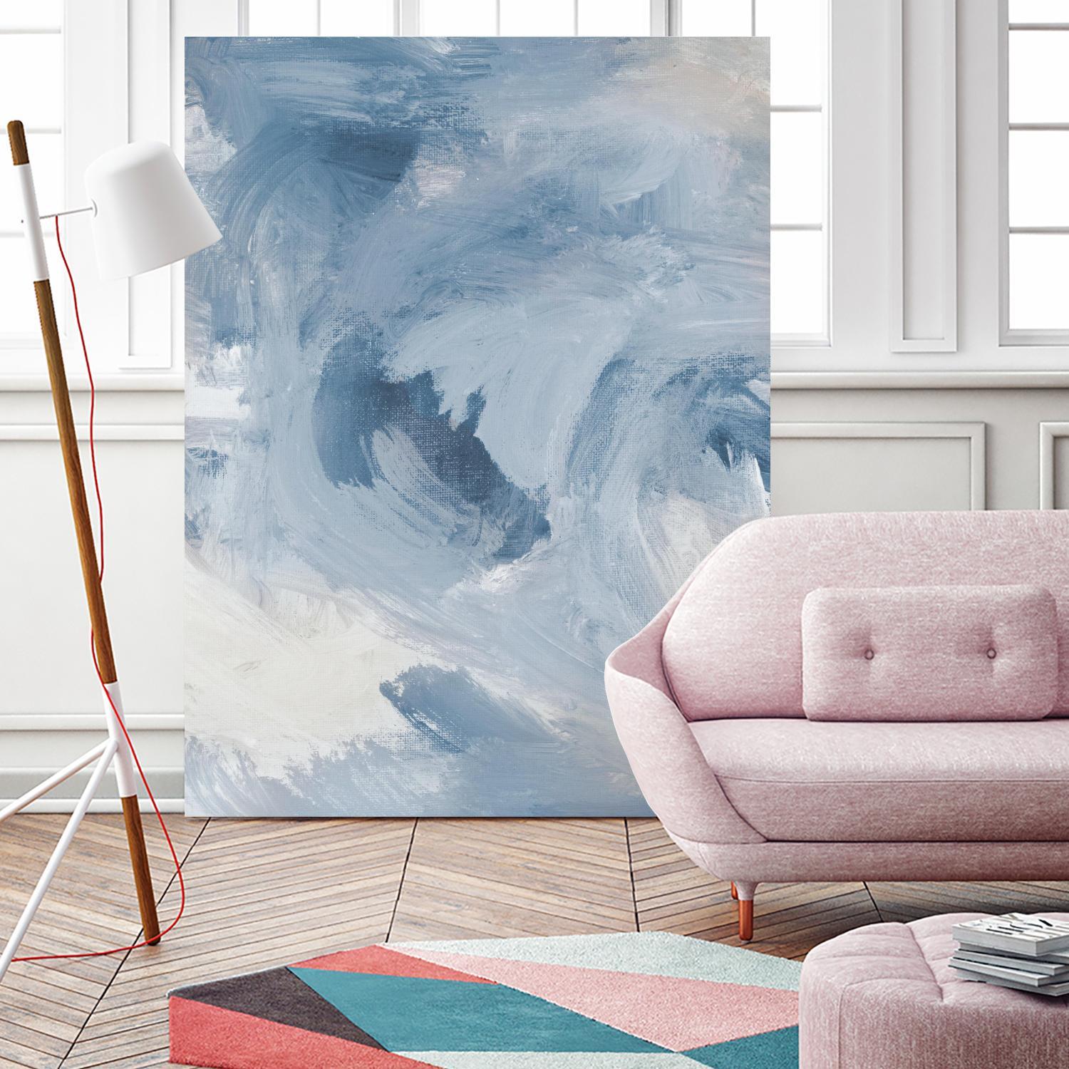 Blue Cloudy Dreams I by Lanie Loreth on GIANT ART - abstract 