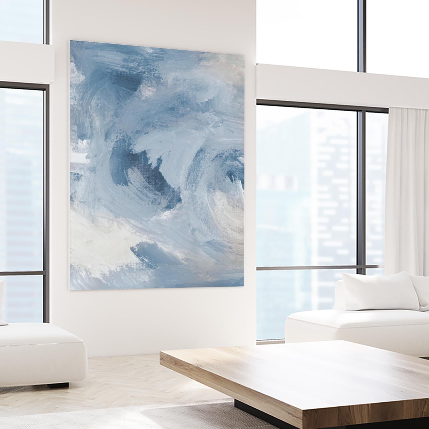 Blue Cloudy Dreams I by Lanie Loreth on GIANT ART - abstract 