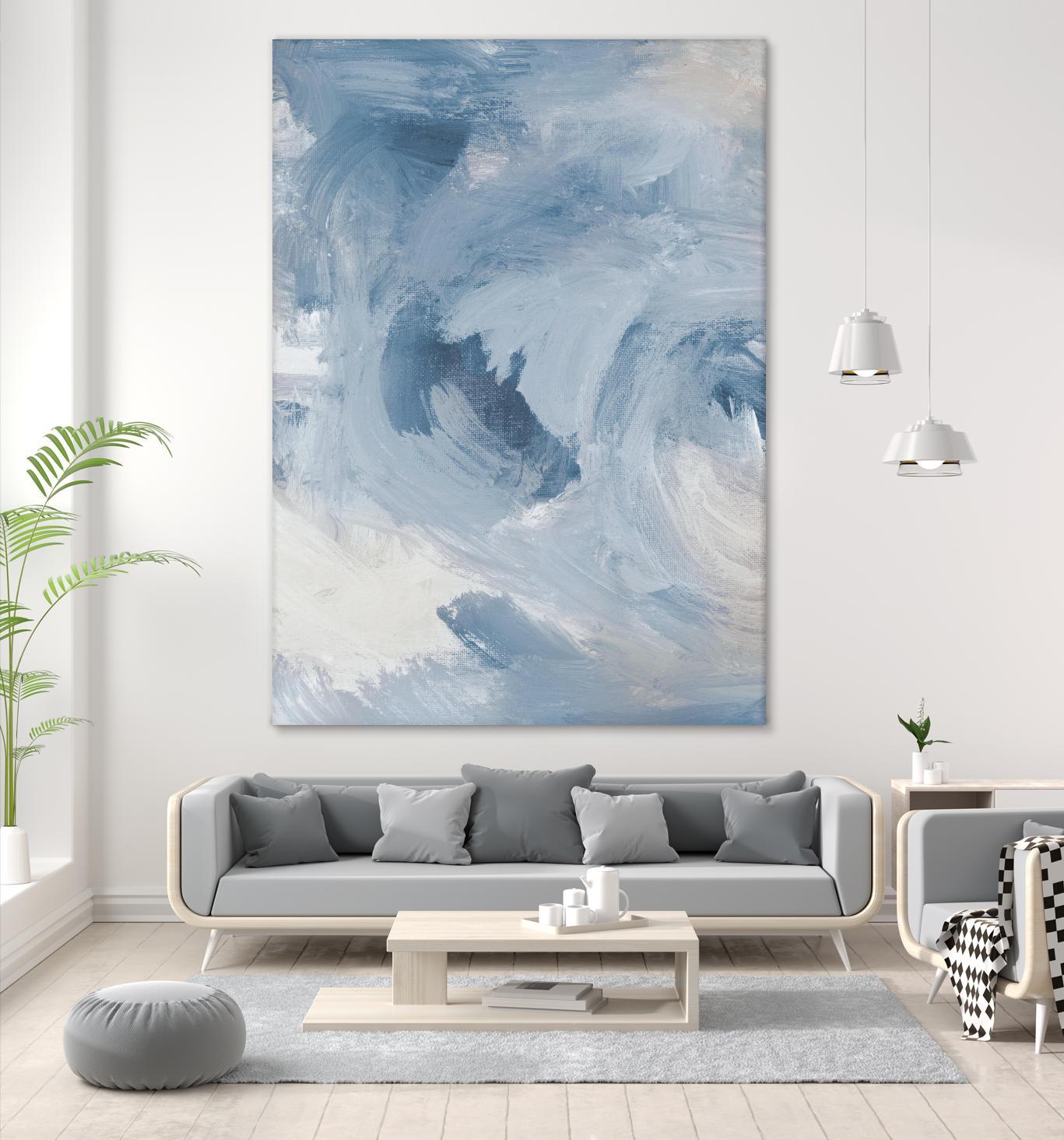 Blue Cloudy Dreams I by Lanie Loreth on GIANT ART - abstract 