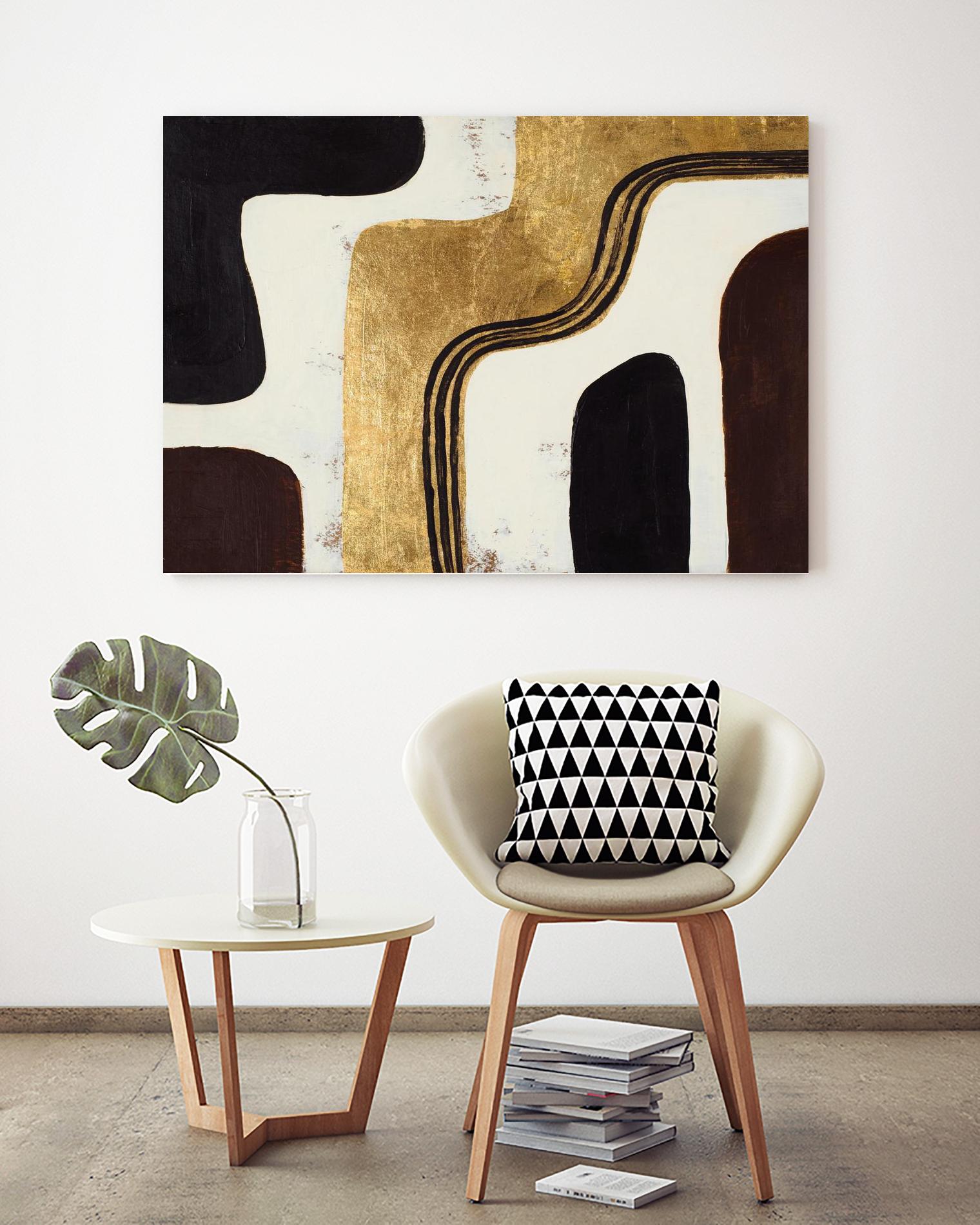 Retro Africa by Patricia Pinto on GIANT ART - gold Abstract