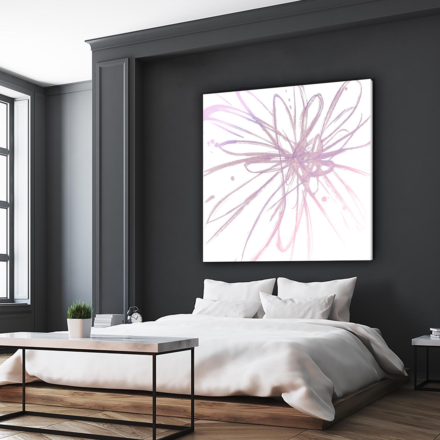 Pink Burst I by L. Hewitt on GIANT ART - multi abstract