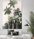 Palms Under A Pink Sky by Jane Slivka on GIANT ART - palms coastal