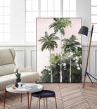 Palms Under A Pink Sky by Jane Slivka on GIANT ART - palms coastal