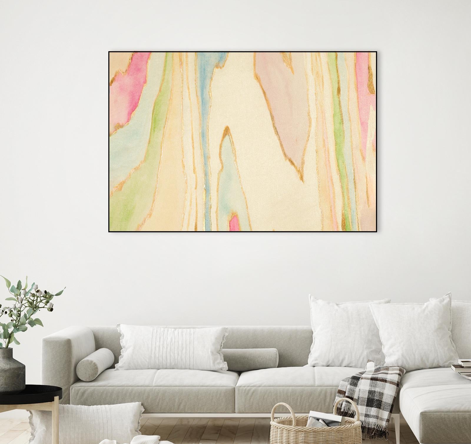 Against the Grain Abstract by Susan Bryant on GIANT ART - gold abstract