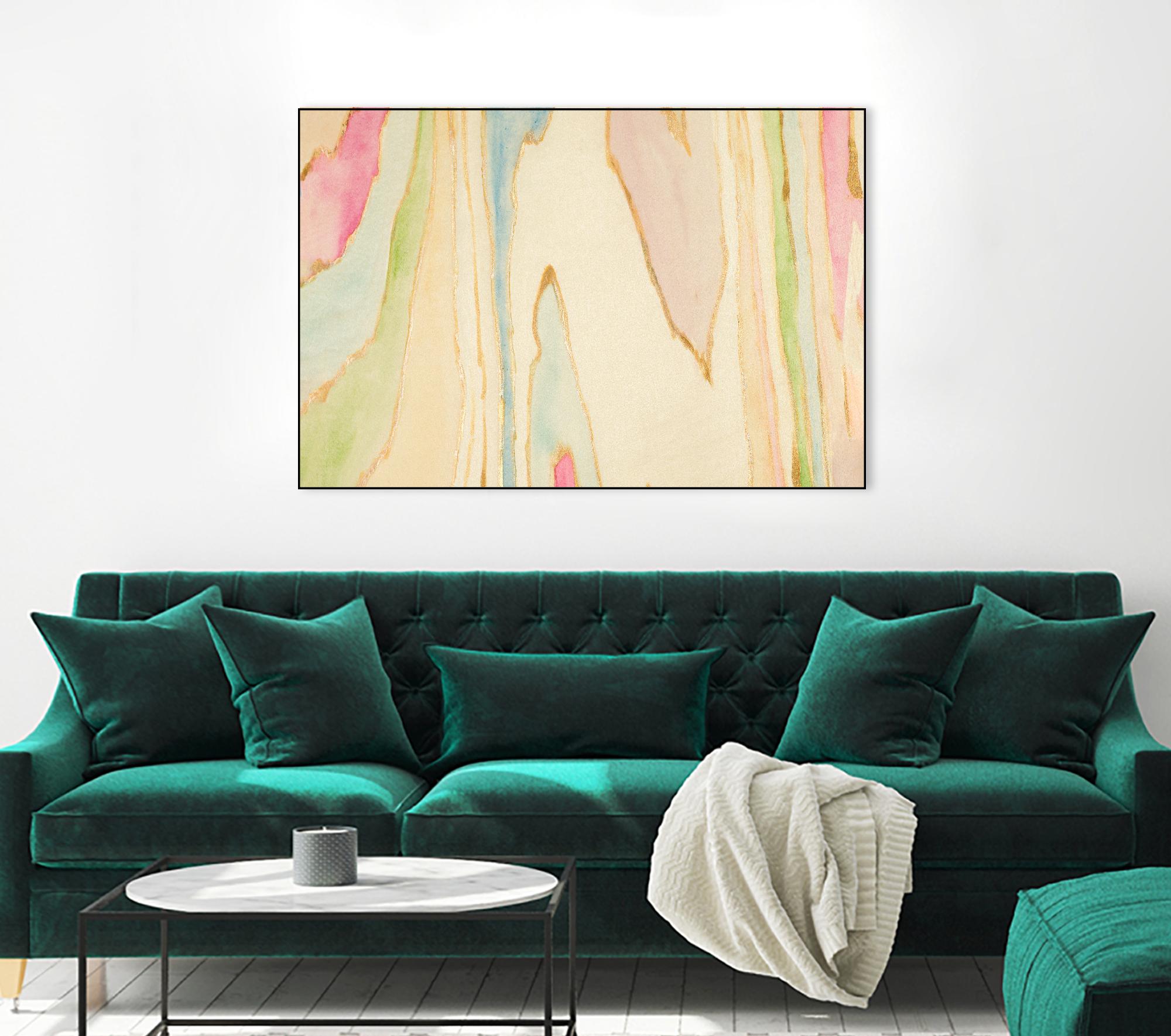 Against the Grain Abstract by Susan Bryant on GIANT ART - gold abstract