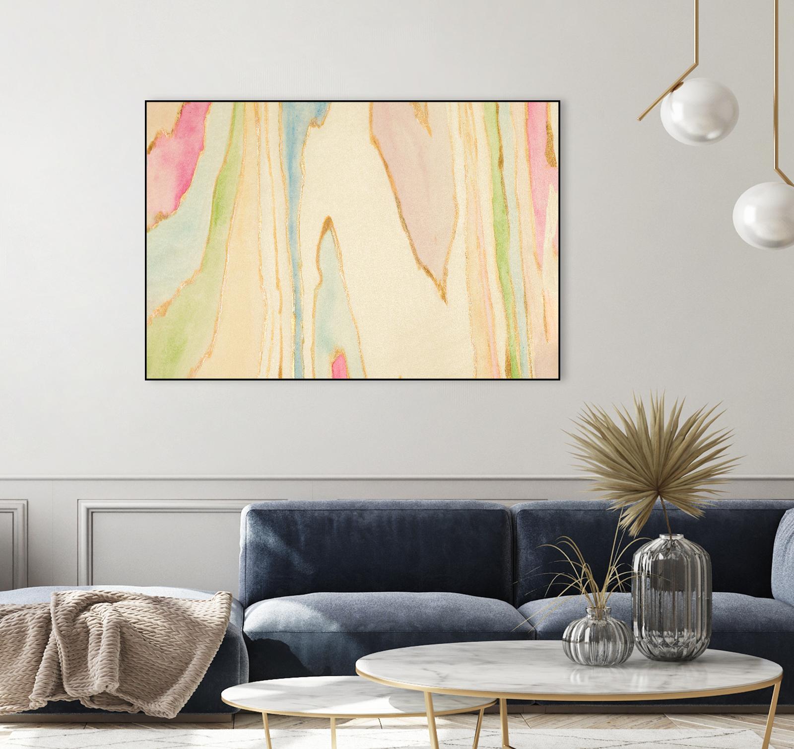 Against the Grain Abstract by Susan Bryant on GIANT ART - gold abstract