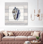 Muted Blue Conch on Wood by Lanie Loreth on GIANT ART - coastal 