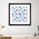 Deep Ocean Treasures White Pattern by Janice Gaynor on GIANT ART - coastal pattern