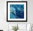 Blue Marble by Tiffany Hakimipour on GIANT ART - abstract 