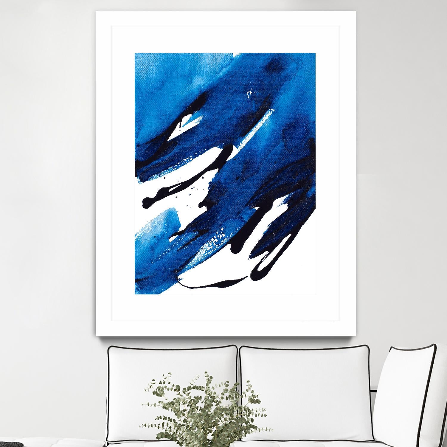 No Time Like the Present II by Lanie Loreth on GIANT ART - blue Abstract