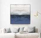 Familiar Feeling Blue Square II by Dan Meneely on GIANT ART - abstract 