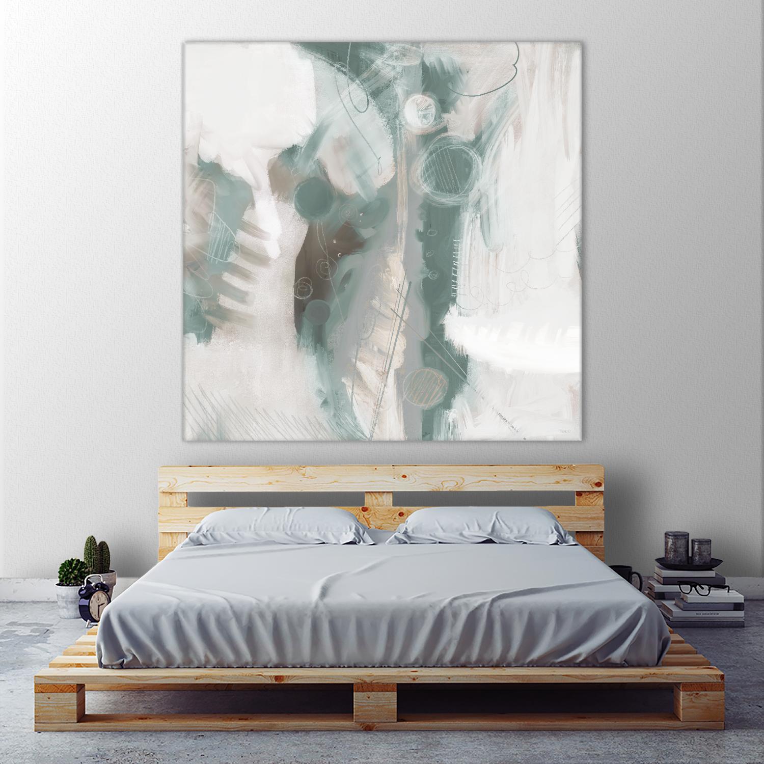 Down the River Abstract I by Dan Meneely on GIANT ART - green Abstract