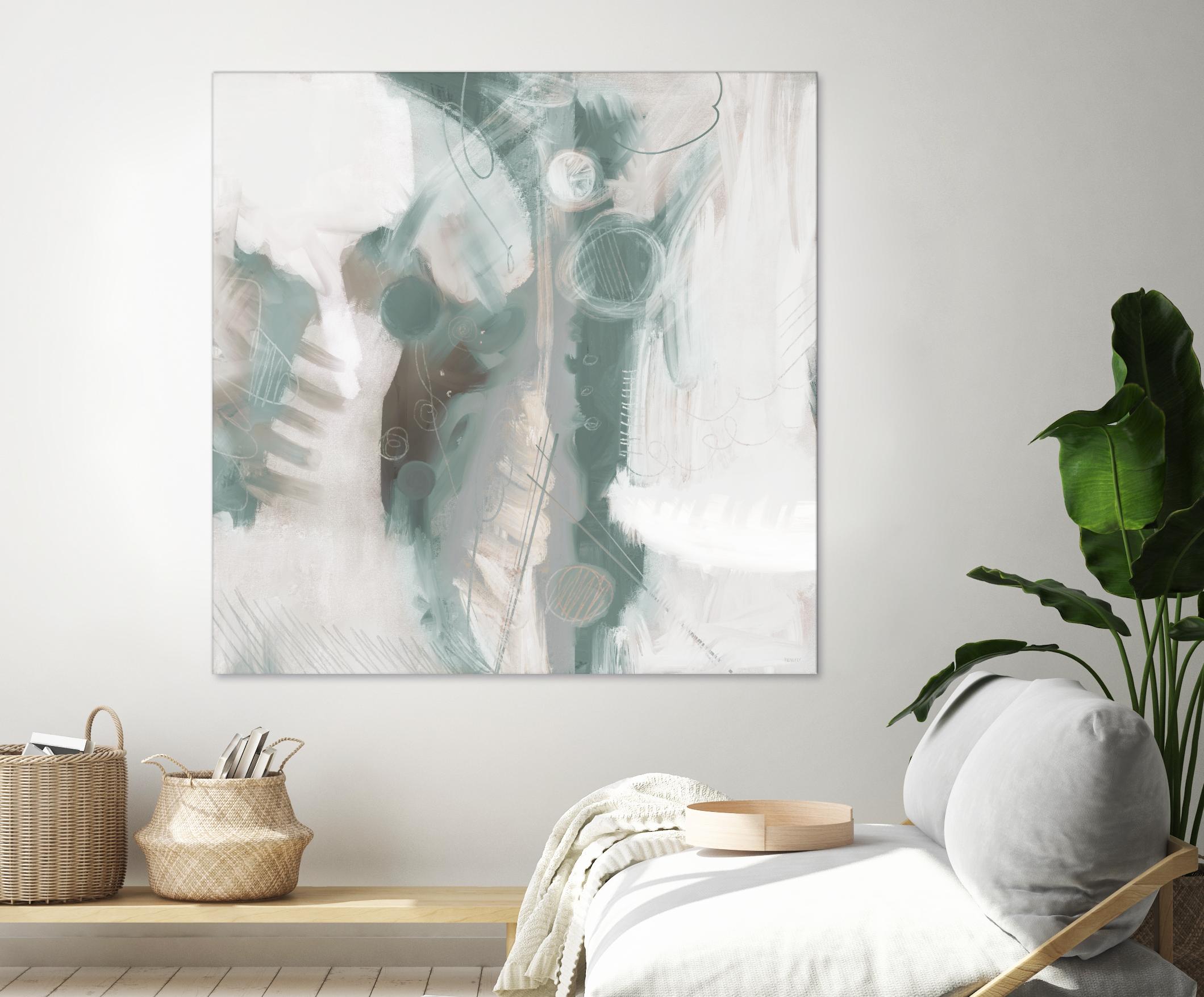 Down the River Abstract I by Dan Meneely on GIANT ART - green Abstract