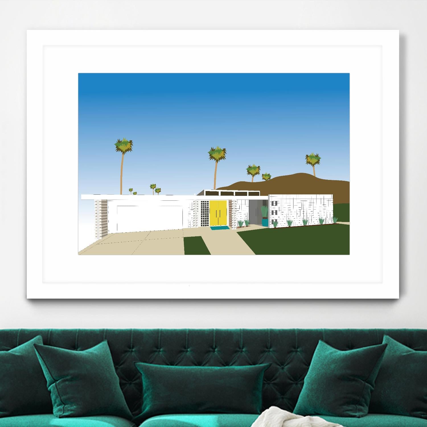 Palm Spring Living II by Jen Bucheli on GIANT ART - decorative 